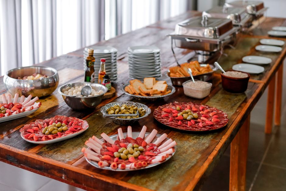 Buffet spread